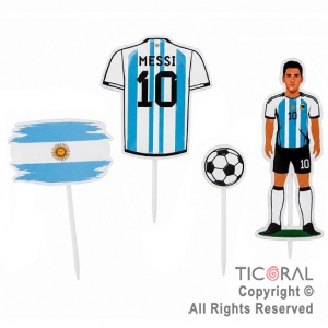 KIT DECO TORTA ARGENTINA (12 UNIDADES)